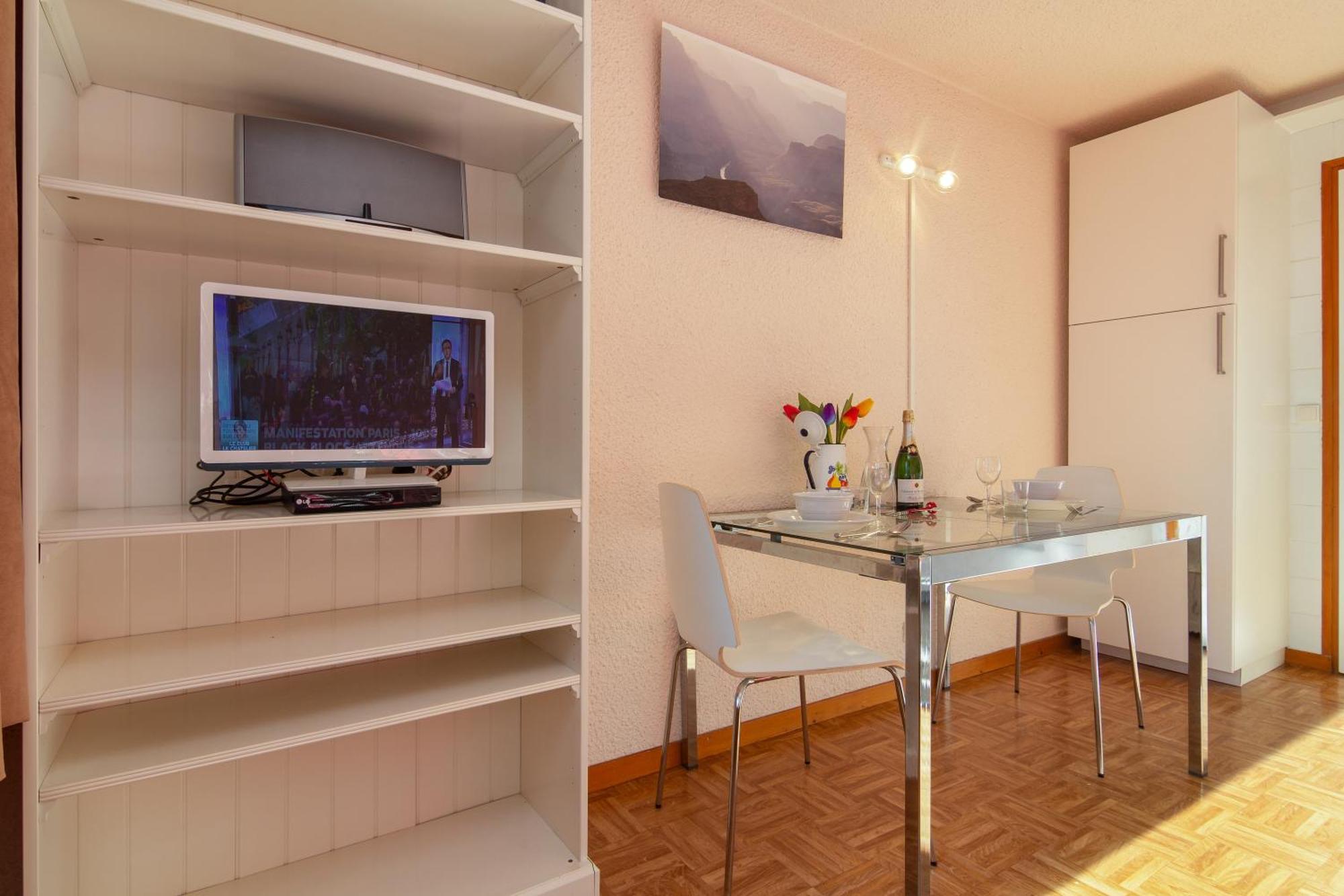 Residence Le Prarion 24A Ski In- Ski Out - Happy Rentals 莱苏什 外观 照片