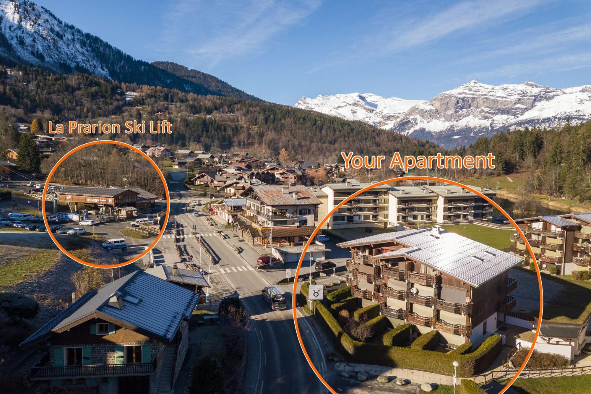 Residence Le Prarion 24A Ski In- Ski Out - Happy Rentals 莱苏什 外观 照片