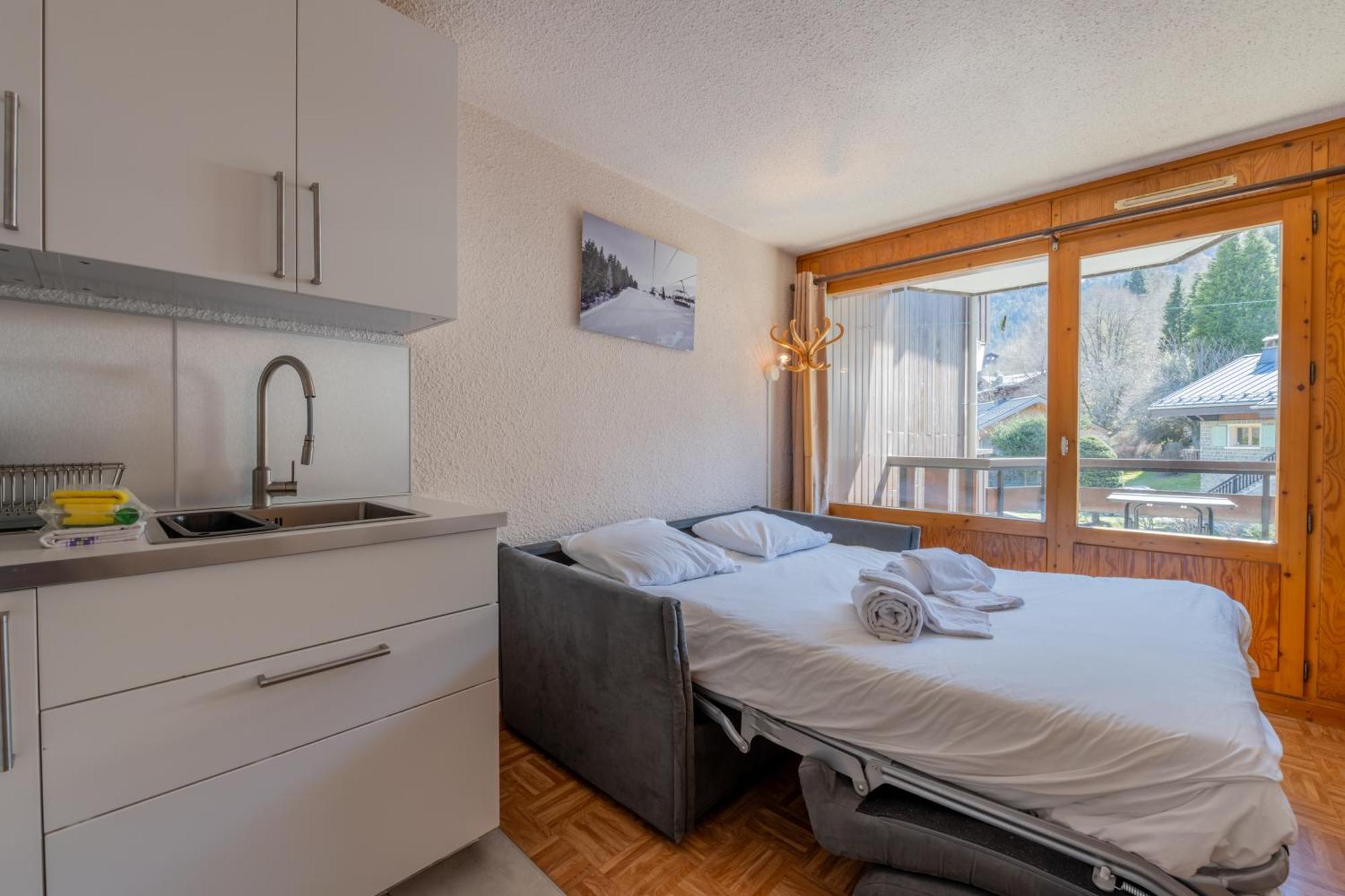 Residence Le Prarion 24A Ski In- Ski Out - Happy Rentals 莱苏什 外观 照片